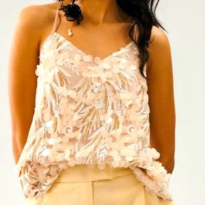 Halter top with amazing sequin details! Never worn.